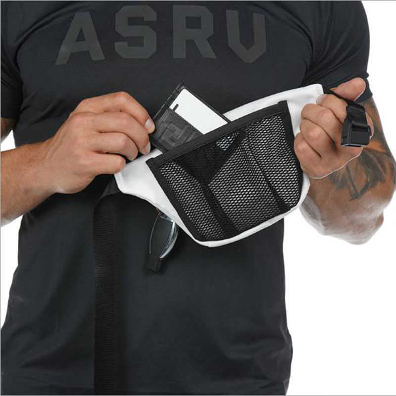 Canvas sport Fanny pack for men's leisure outdoor fitness men's and women's bag Fanny pack travel belt leg bag zipper bag 210708
