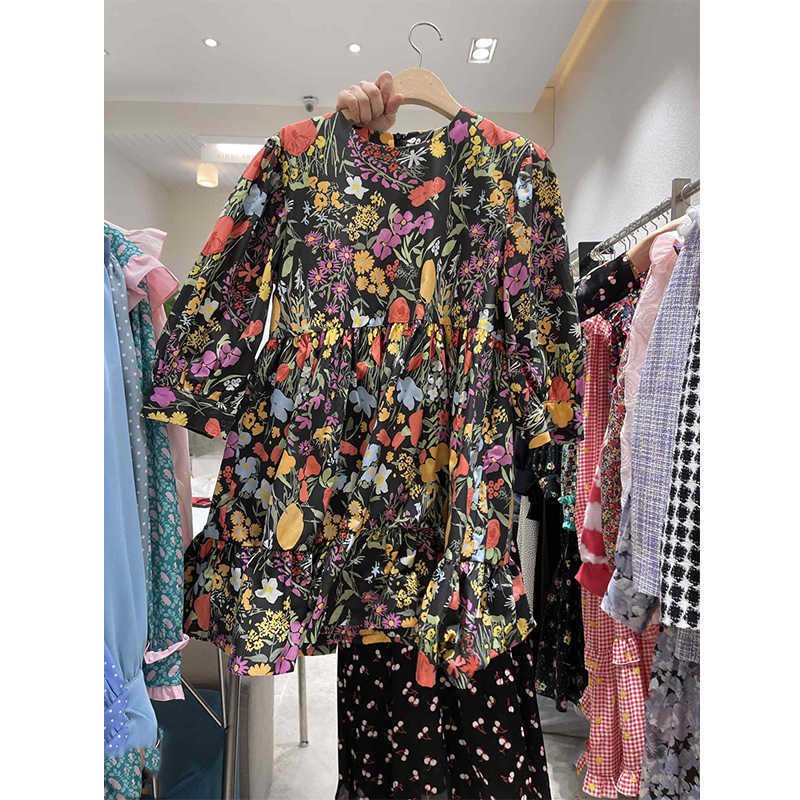 VANOVICH Korean Style Women's Dress Summer Sweet Wild Cotton Ladies Round Neck Fashion Women Clothing 210615