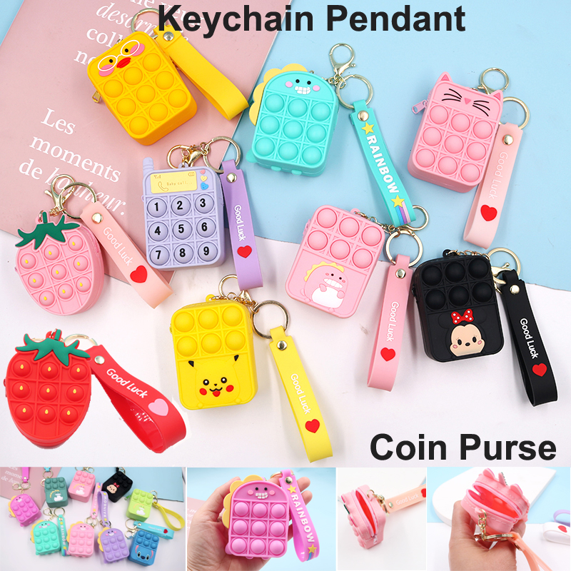NEW Push Bubble Keychain Coin Purse Pop Fidget Toys Pendant favors Sensory Storage Bag Press Toy Decompression Anti Anxiety Stress Reliever Gift for Kids Adults
NEW Push Bubble Keychain Coin Purse Pop Fidget Toys Pendant favors Sensory Storage Bag Press Toy Decompression Anti Anxiety Stress Reliever Gift for Kids Adults