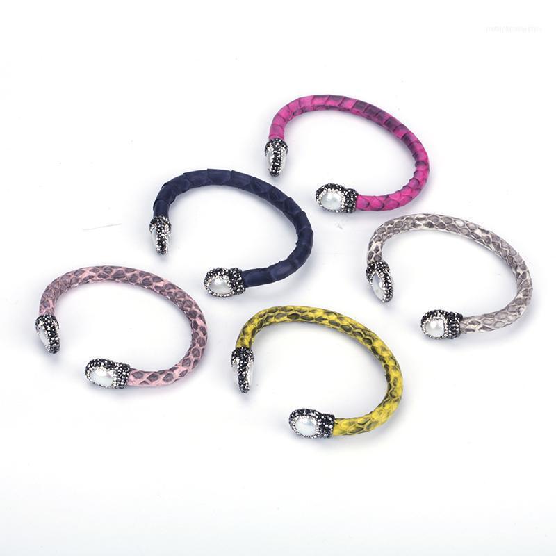Bangle Freshwater Pearl Bead Charm Pave Rhinestone Grey Rose Dark Blue Real Leather Adjustable Wrap Open Bracelet Cuff Women1
Bangle Freshwater Pearl Bead Charm Pave Rhinestone Grey Rose Dark Blue Real Leather Adjustable Wrap Open Bracelet Cuff Women1