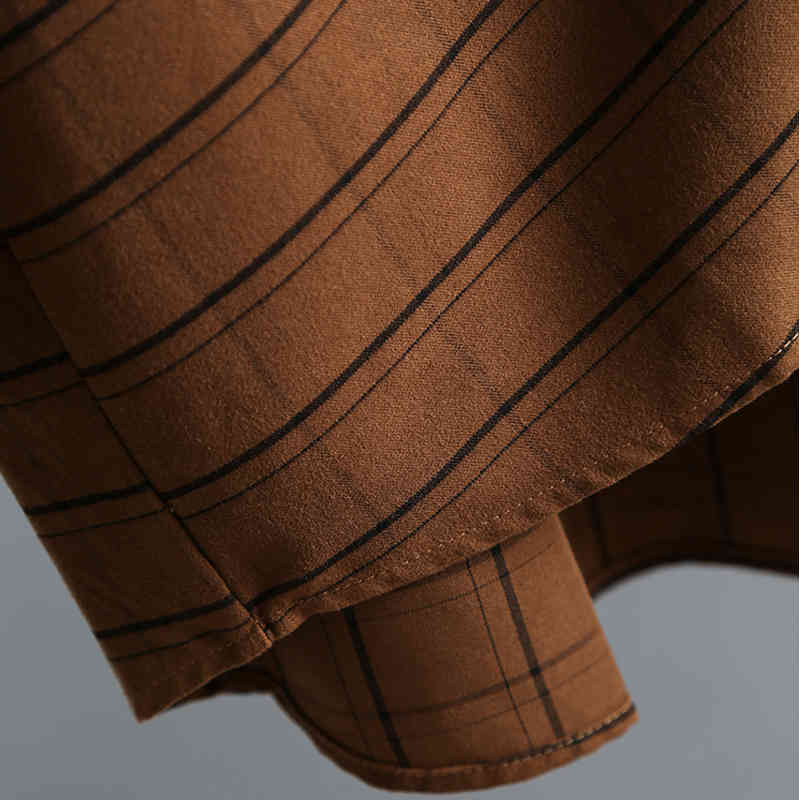 Vintage Loose Long Sleeve Shirt Oversize Women Blouse Autumn Front Short Back Turn-Down Collar Casual Tops 10870 210506
