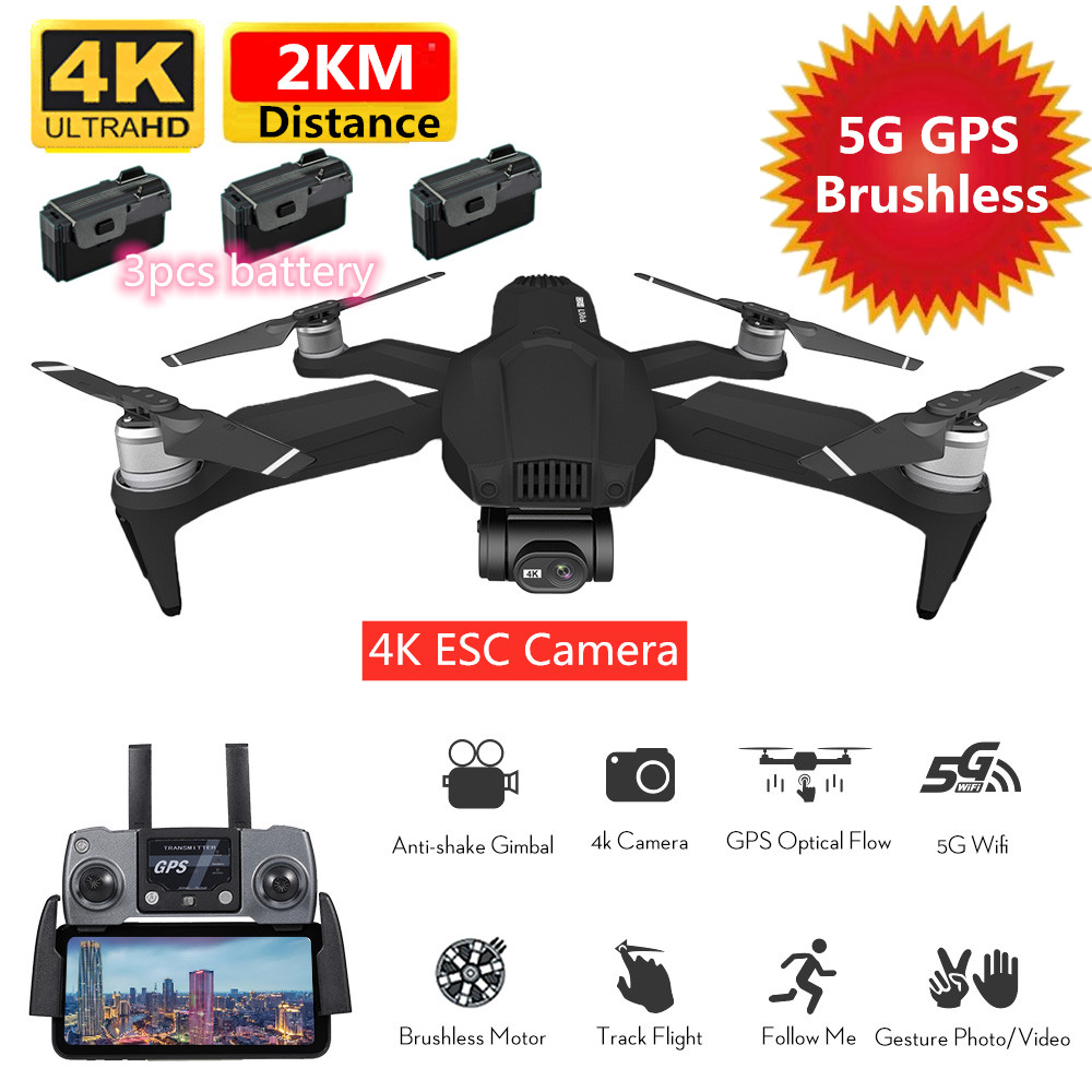 4K GPS Drone 4K ESC Camera Brushless Motor Optical Flow GPS Postion Quadcopter With 3PCS Battery 2KM Distance Long Time Flight, 4k 1battery bag1
4K GPS Drone 4K ESC Camera Brushless Motor Optical Flow GPS Postion Quadcopter With 3PCS Battery 2KM Distance Long Time Flight, 4k 1battery bag1