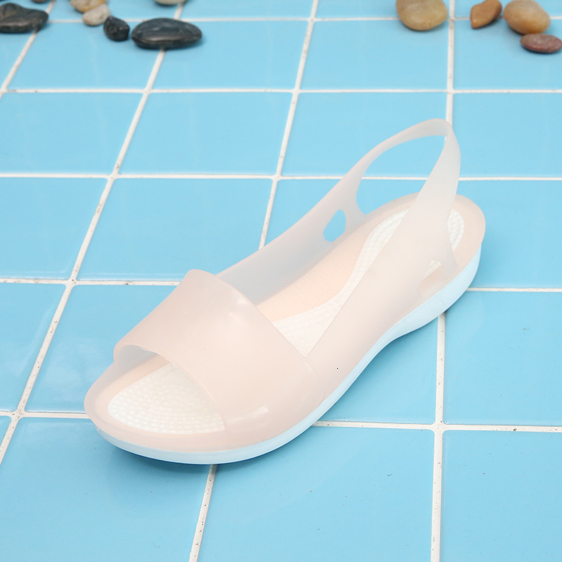 Sandals Summer Jelly Shoes Colorful Women Non-slip Peep Toe Stappy Beach Rainbow Woman Casual Flats Ladies Slides 43JR, Beige
Sandals Summer Jelly Shoes Colorful Women Non-slip Peep Toe Stappy Beach Rainbow Woman Casual Flats Ladies Slides 43JR, Beige