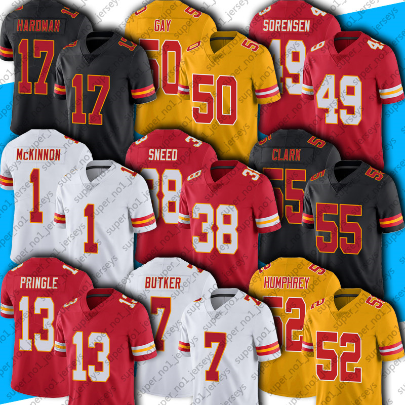 7 Harrison Butker 13 Byron Pringle Creed Humphrey Jersey Football Patrick Mahomes Tyreek Hill Travis Kelce Jerseys Frank Clark Willie Gay L'Jarius Sneed McKinnon, Man custom jersey (qz)
7 Harrison Butker 13 Byron Pringle Creed Humphrey Jersey Football Patrick Mahomes Tyreek Hill Travis Kelce Jerseys Frank Clark Willie Gay L'Jarius Sneed McKinnon, Man custom jersey (qz)