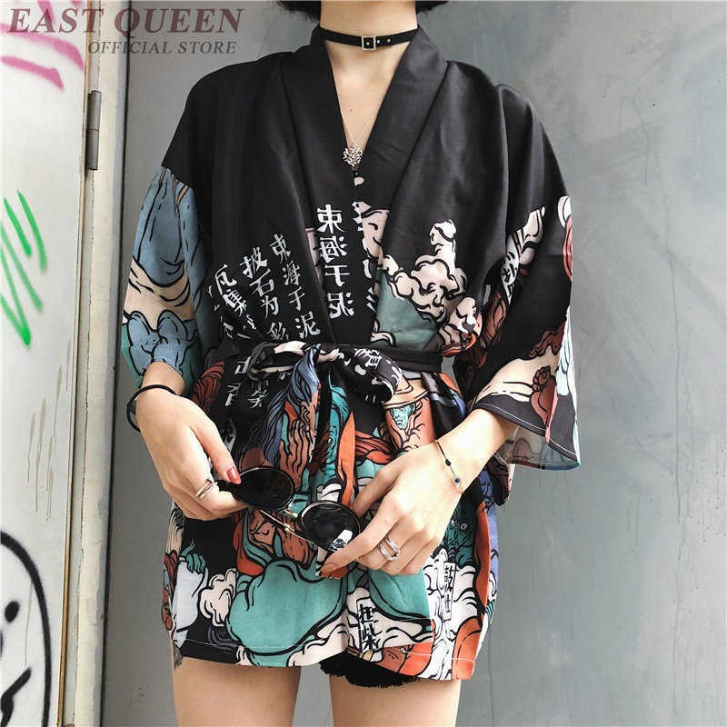 Womens tops and blouses harajuku kawaii shirt Japanese streetwear outfit kimono cardigan female yukata blouse women AZ004 200924