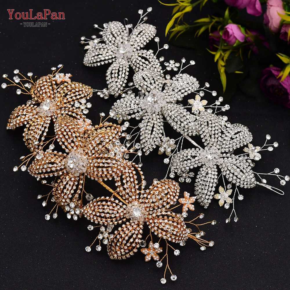 TOPQUEEN HP366 Bridal Hair Accessories Sets Cristal Wedding Headband Headpieces Tiaras and Crowns 210707
