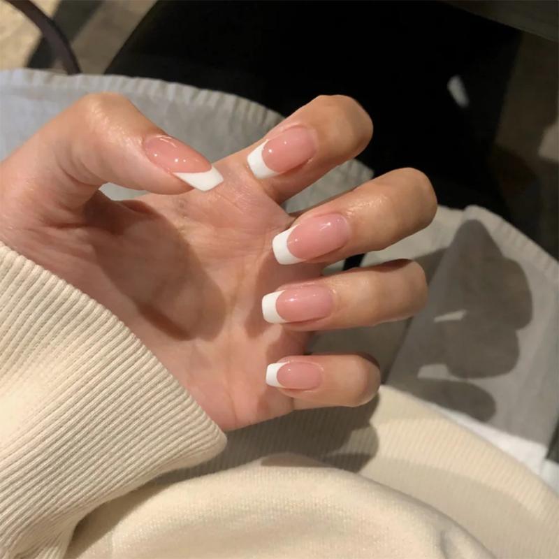 False Nails 24pcs French For Women Simple Pink Fake Acrylic Full Tips Press On Nail Manicure Tool, No pess glue
False Nails 24pcs French For Women Simple Pink Fake Acrylic Full Tips Press On Nail Manicure Tool, No pess glue