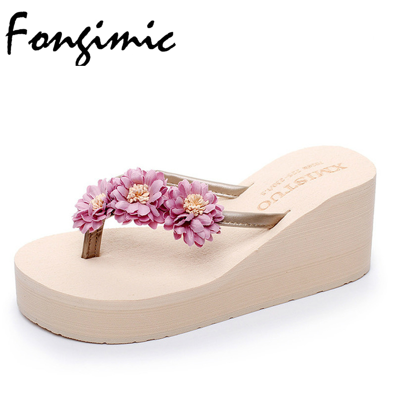Fongimic Bohemia Flowers Women Slippers Beach Flip Flops Thick Bottom Summer Sho Color Wedg, Beige
Fongimic Bohemia Flowers Women Slippers Beach Flip Flops Thick Bottom Summer Sho Color Wedg, Beige