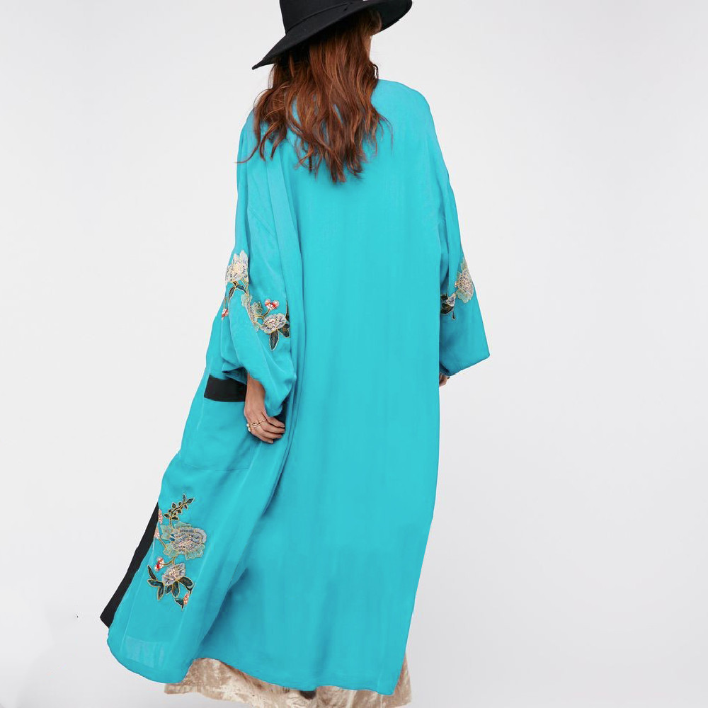 Bohemian Embroidery Cover-ups Sexy Summer Beach Dress Tunic Women wear Swimsuit Cover Up Bikini Sarongs #Q1019 210420