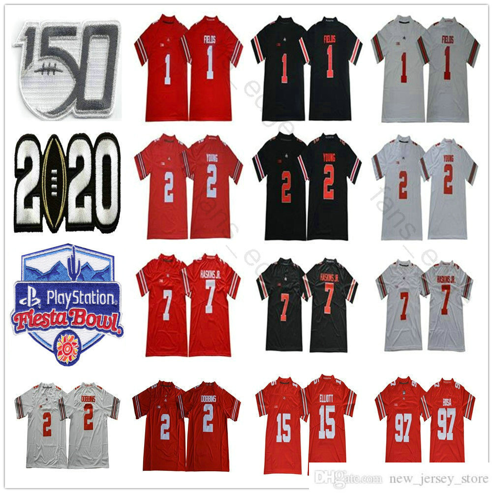 2021 NCAA Ohio State Buckeyes Justin Fields Jersey #1 OSU 2 Chase Young JK Dobbins Elliott Bosa Teague 150TH Fiesta Bowl Football Jerseys, Red
2021 NCAA Ohio State Buckeyes Justin Fields Jersey #1 OSU 2 Chase Young JK Dobbins Elliott Bosa Teague 150TH Fiesta Bowl Football Jerseys, Red