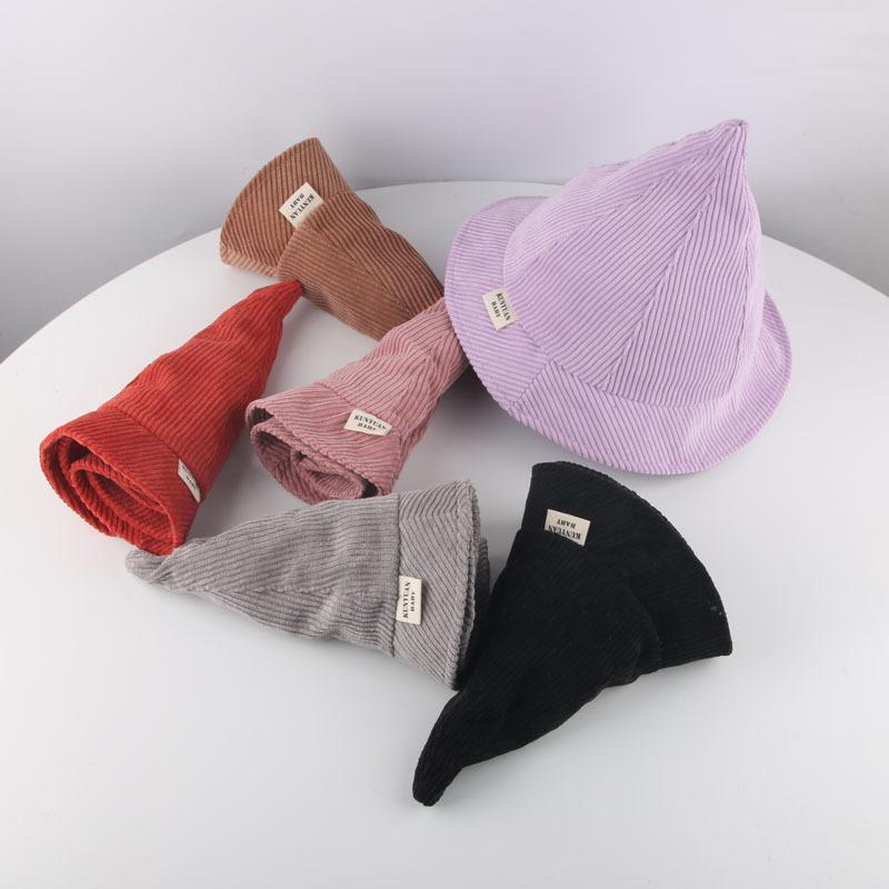Cloches Child Modern Witch Hat Cotton Halloween Pointy Fisherman Caps Bucket Hats Wide Brim Solid Folding Bonnet
Cloches Child Modern Witch Hat Cotton Halloween Pointy Fisherman Caps Bucket Hats Wide Brim Solid Folding Bonnet