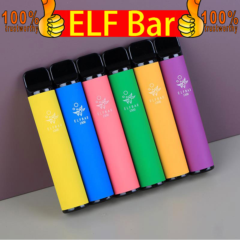 Disposable E-cigarettes Elf Bar 1500 Puffs Vape Pen Electronic Cigarettes Device Pod prefilled
Disposable E-cigarettes Elf Bar 1500 Puffs Vape Pen Electronic Cigarettes Device Pod prefilled