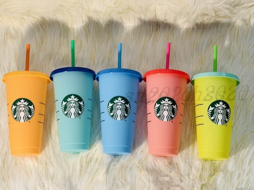 24OZ Color Change Tumblers Plastic Drinking Juice Cup With Lip And Straw Magic Coffee Mug Costom Starbucks color changing plastic cups 10pcs
24OZ Color Change Tumblers Plastic Drinking Juice Cup With Lip And Straw Magic Coffee Mug Costom Starbucks color changing plastic cups 10pcs