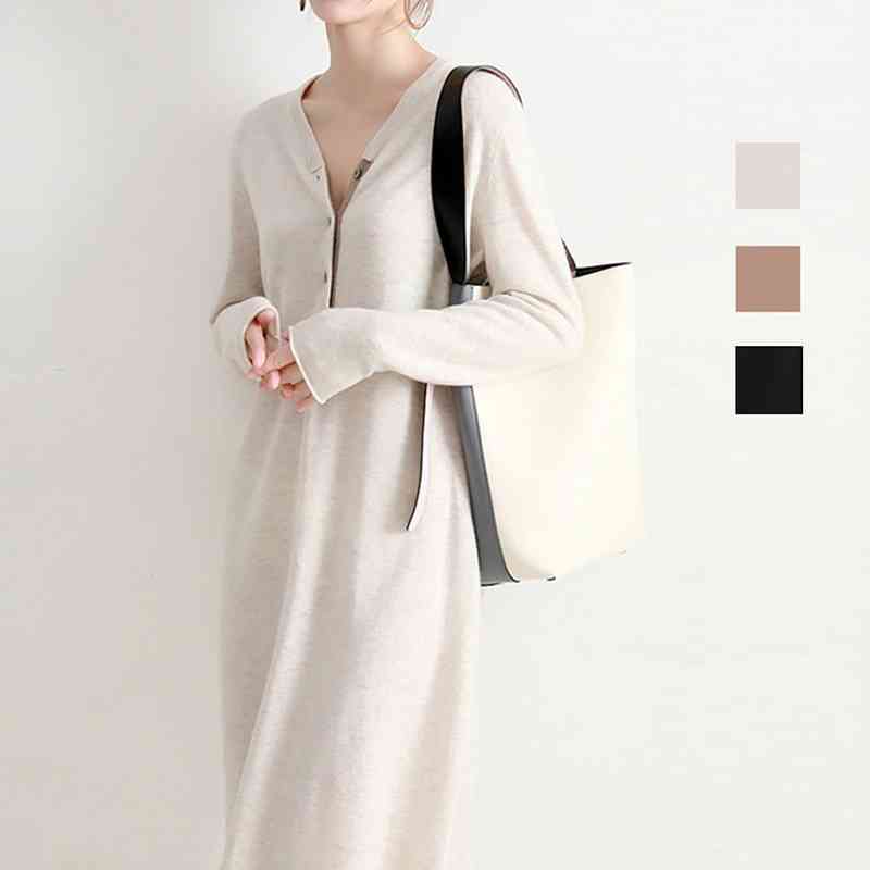Spring Temperament Office Lady Knit Dresses for Women Japan Style Solid Fashion Dress Elegant Simple Vestido Feminino 210525, Beige
Spring Temperament Office Lady Knit Dresses for Women Japan Style Solid Fashion Dress Elegant Simple Vestido Feminino 210525, Beige