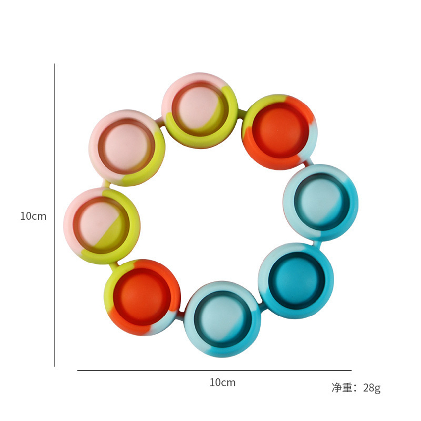 Silicone Wristband Rainbow Fidget Push Bubble Sensory Toy Favor 2 Styles Stress Reliever Toys Bracelet Fast Send LLA776
Silicone Wristband Rainbow Fidget Push Bubble Sensory Toy Favor 2 Styles Stress Reliever Toys Bracelet Fast Send LLA776