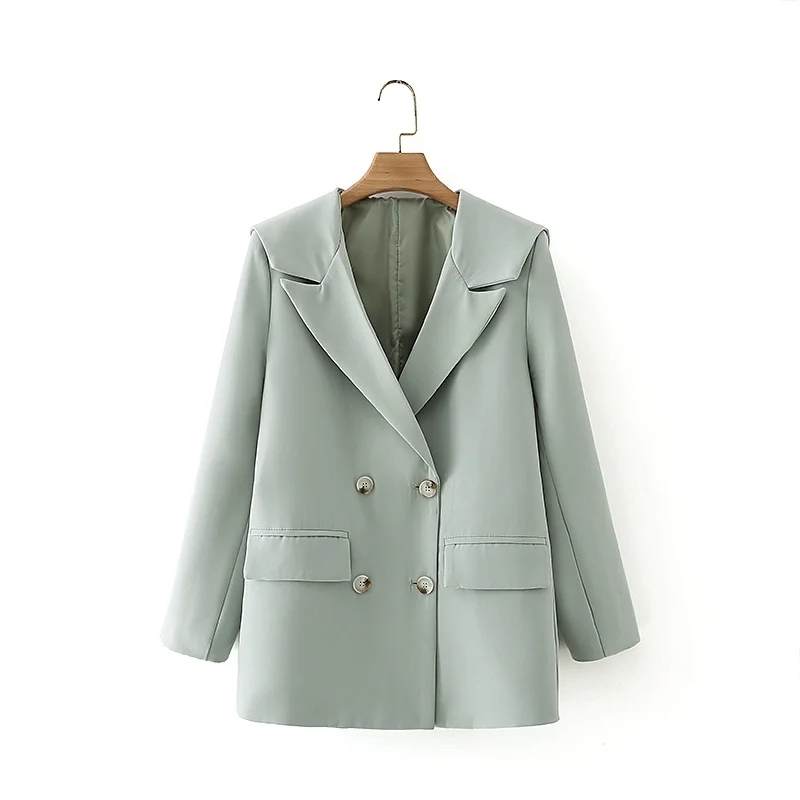 Women's Temperament Chic Shawl Large Lapel Double-Breasted Blazers Spring And Autumn Style Suit Jacket 210521, Black
Women's Temperament Chic Shawl Large Lapel Double-Breasted Blazers Spring And Autumn Style Suit Jacket 210521, Black