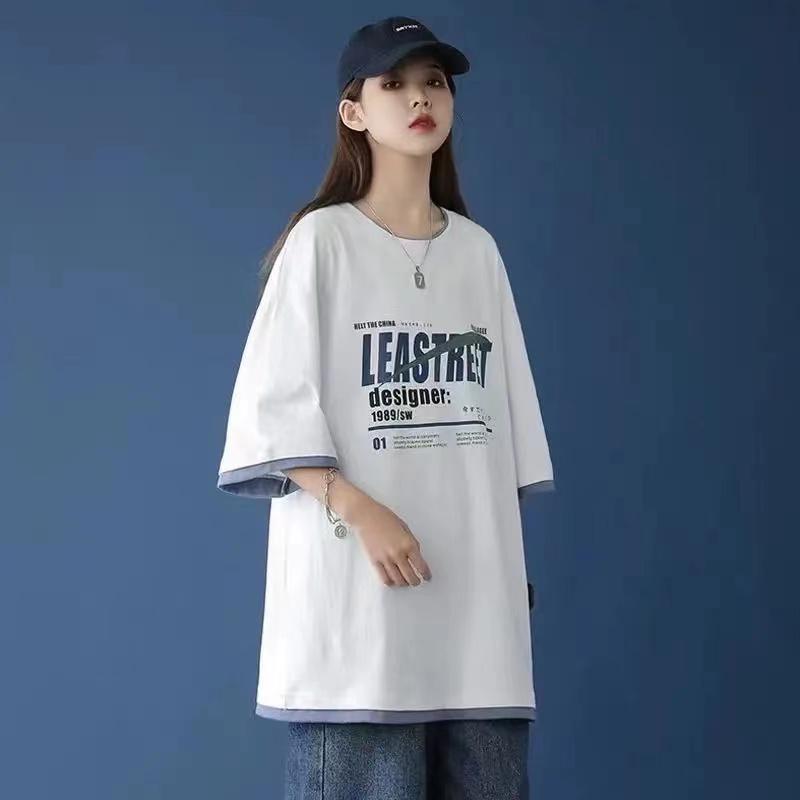 Summer Clothes Women Tops Loose Oversized T-shirts Print Short Sleeve O-neck Students Tshirt Young Girls Ropa Mujer Women's T-Shirt, Black
Summer Clothes Women Tops Loose Oversized T-shirts Print Short Sleeve O-neck Students Tshirt Young Girls Ropa Mujer Women's T-Shirt, Black