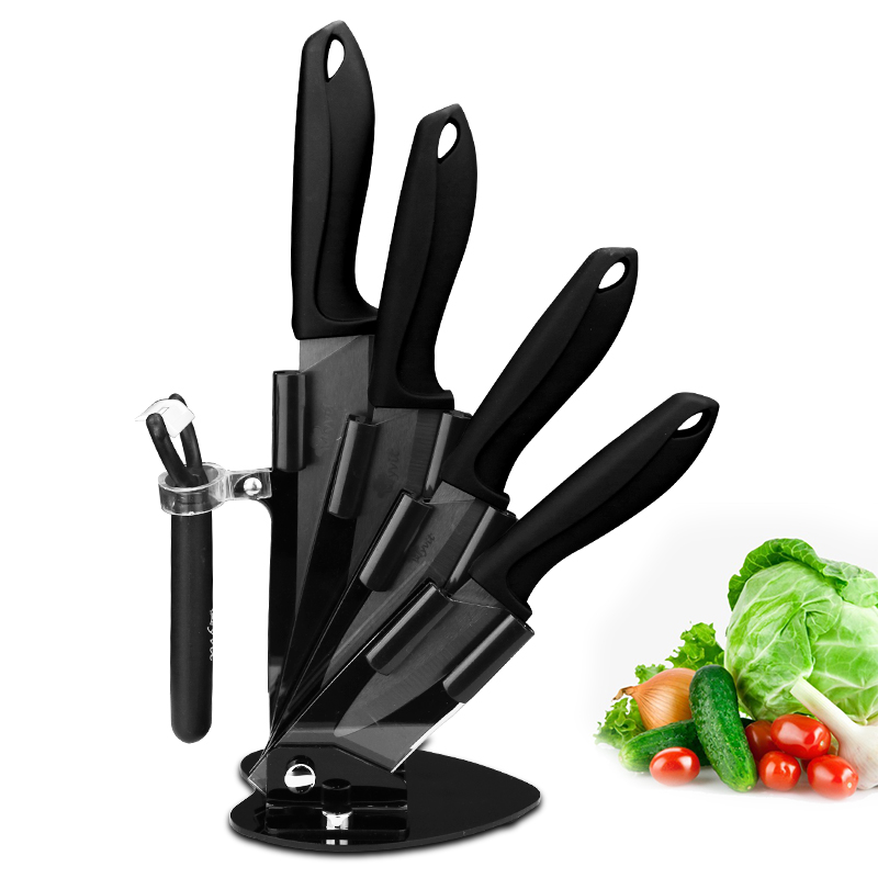 Kitchen Knives Ceramic Knives with hoder 6pcs set 3 paring 4 5sicing 6chef knife Zirconia Ceramic Back Bade
Kitchen Knives Ceramic Knives with hoder 6pcs set 3 paring 4 5sicing 6chef knife Zirconia Ceramic Back Bade