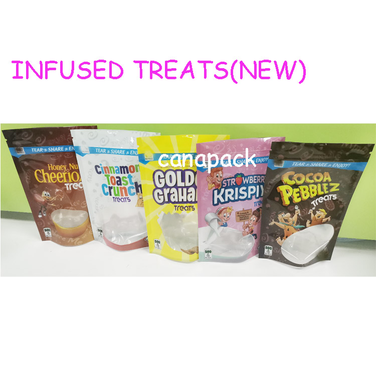 500mg packing bags Caramel treats cocoa Fruity Pebblez cannaburst gummies Lucky charmz INFUSED cereal edible packaging
500mg packing bags Caramel treats cocoa Fruity Pebblez cannaburst gummies Lucky charmz INFUSED cereal edible packaging