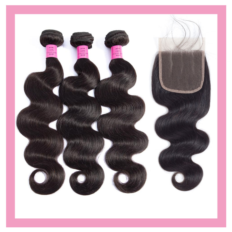 Peruvian 100% Virgin Human Hair Body Wave 5*5 Lace Closure With 3 Bundles Middle Three Free Part Natural Color 4PCS
Peruvian 100% Virgin Human Hair Body Wave 5*5 Lace Closure With 3 Bundles Middle Three Free Part Natural Color 4PCS