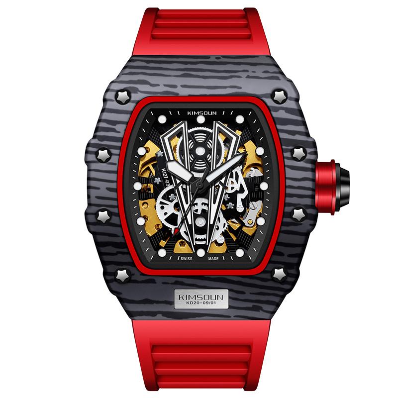 Wristwatches Men's Luxury Watches KIMSDUN Brand RM Automatic Mechanical Wrist Watch Sports Cool Male Clock Reloj Hombre 2021, Red
Wristwatches Men's Luxury Watches KIMSDUN Brand RM Automatic Mechanical Wrist Watch Sports Cool Male Clock Reloj Hombre 2021, Red
