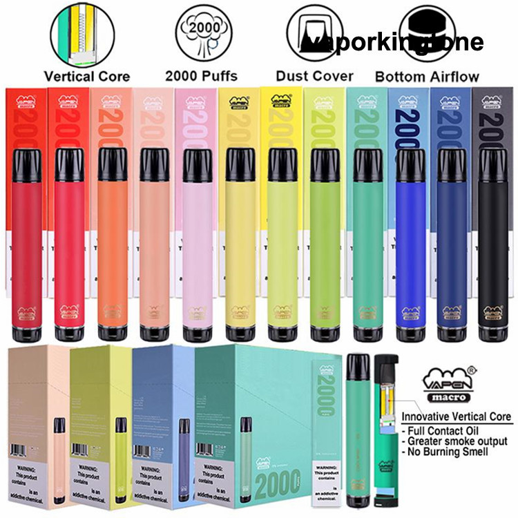 Authentic VAPEN macro 2000 Puffs Disposable Vape Pen with Vertical Coil Plus XXL Xtra Extra Flex Vaporizer Pre-Filled Bars e Cigs Vaporizers
Authentic VAPEN macro 2000 Puffs Disposable Vape Pen with Vertical Coil Plus XXL Xtra Extra Flex Vaporizer Pre-Filled Bars e Cigs Vaporizers