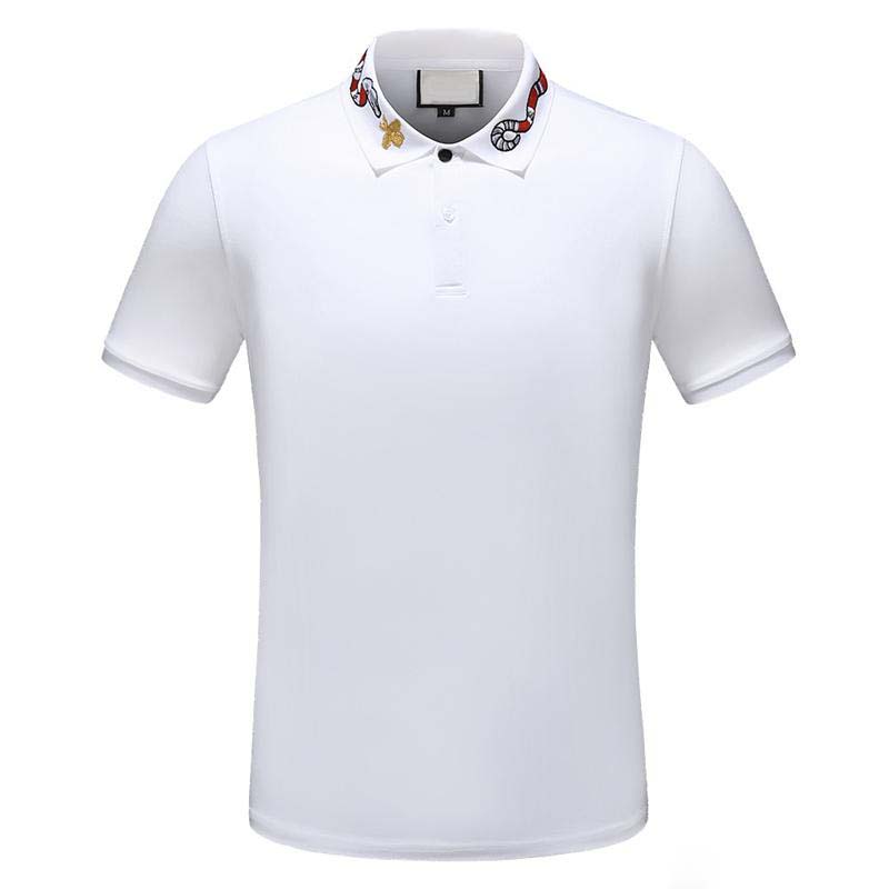 Summer T-shirt T-shirt Men's Designer Polo Shirt High Street Embroidery Garter Belt Snake Bee Print Clothing Men's Classic Polo Shirt, White;black
Summer T-shirt T-shirt Men's Designer Polo Shirt High Street Embroidery Garter Belt Snake Bee Print Clothing Men's Classic Polo Shirt, White;black
