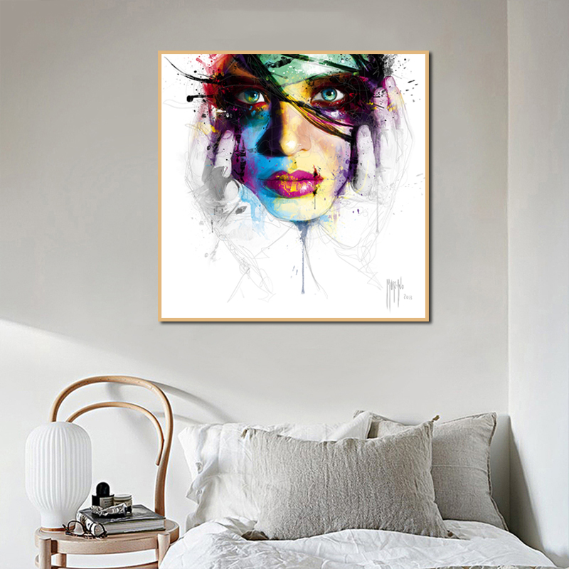 Abstract Colorful Girl Posters And Prints Canvas Painting Home Decoration Wall Art Pictures For Living Room NOFRAME
