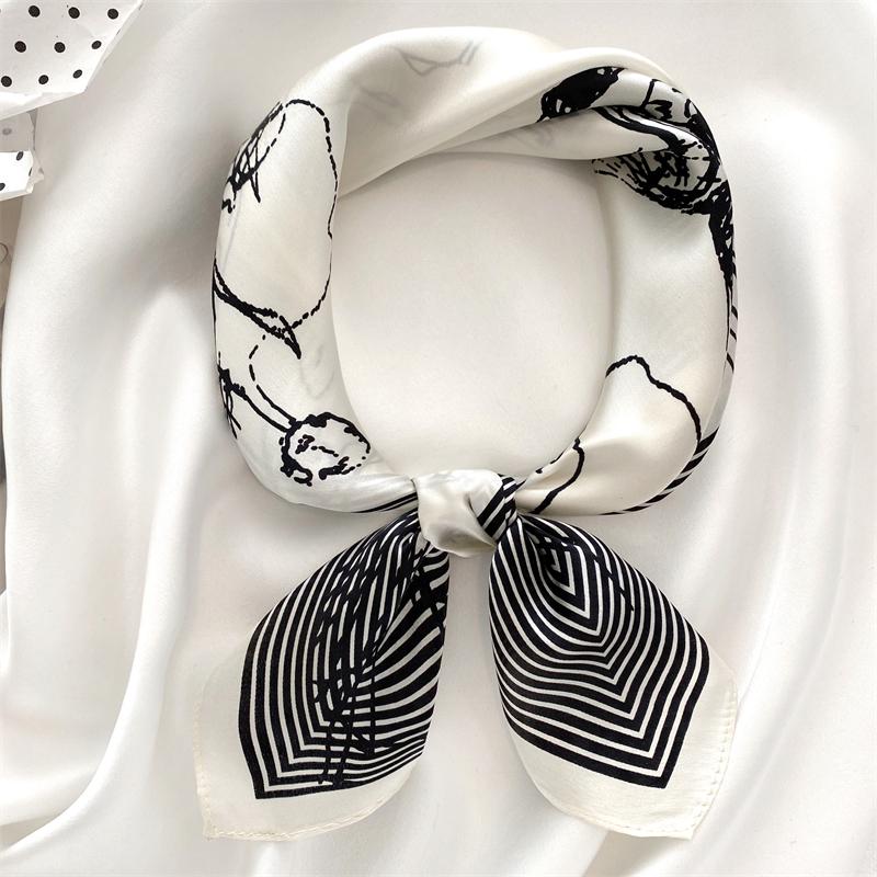 Scarves &Dolphin Spring Small Square Scarf 53x53CM 100% Nature Silk Sketches Girl Soft Bandanas Headbands Bag Ribbon Lady Kerchief
Scarves &Dolphin Spring Small Square Scarf 53x53CM 100% Nature Silk Sketches Girl Soft Bandanas Headbands Bag Ribbon Lady Kerchief