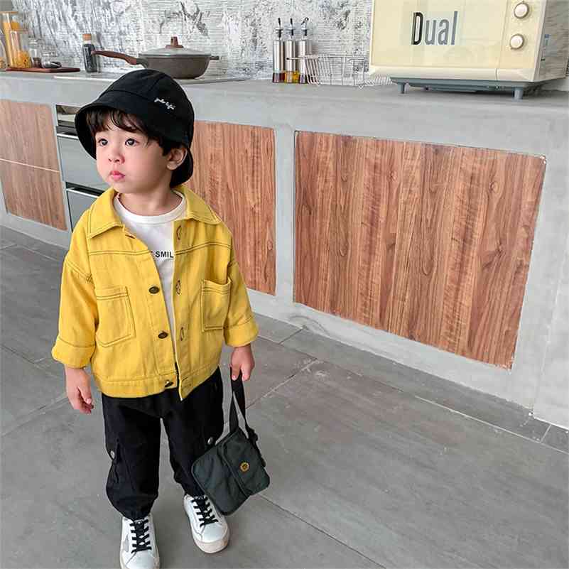 Autumn boys fashion all-match 3 colors jackets Kids turn-down collar single-breasted coats outwears 210708, Black
Autumn boys fashion all-match 3 colors jackets Kids turn-down collar single-breasted coats outwears 210708, Black