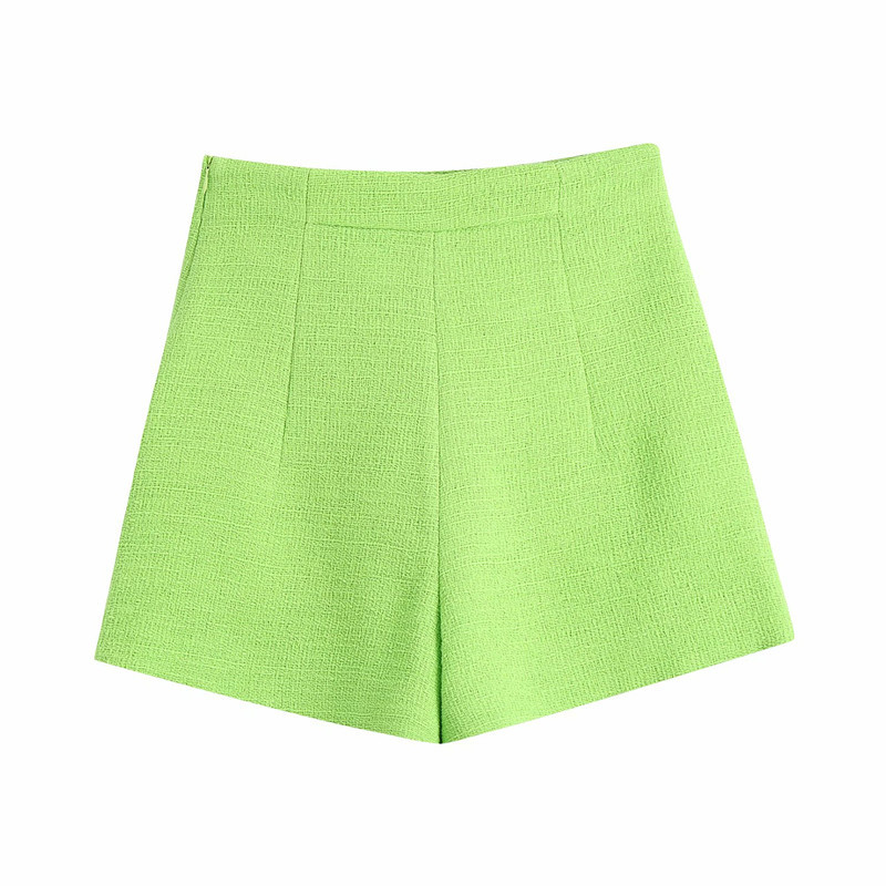Casual Women High Waist Shorts Summer Fashion Ladies Street England Style Female Solid Color 210515