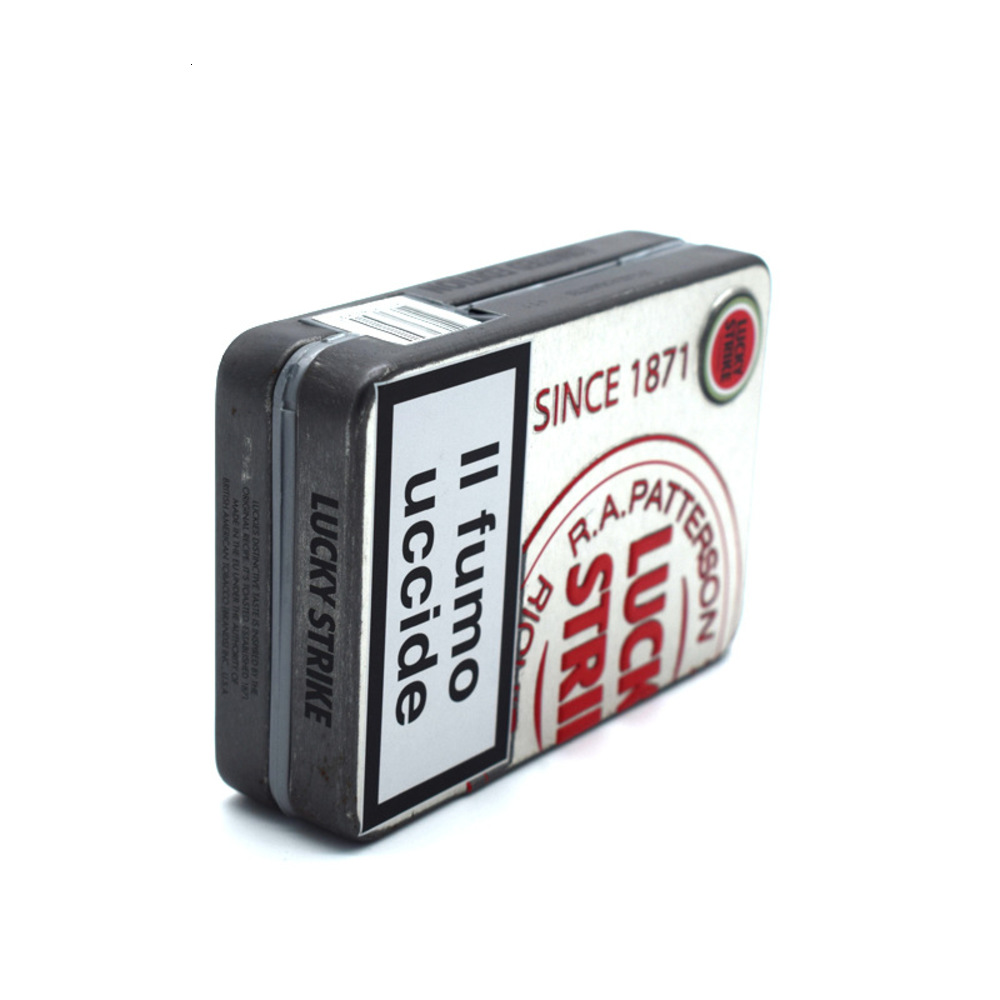 Cigarette case Tinplate plastic frame cut tobacco conjoined cigarette iron box packaging 
Cigarette case Tinplate plastic frame cut tobacco conjoined cigarette iron box packaging