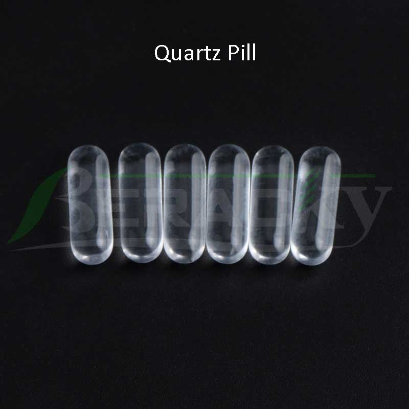 Beracky Smoking Quartz Pill 6mm*17mm Pills Insert For Beveled Edge Terp Slurper Banger Nails Glass Water Bongs Dab Rigs Pipes