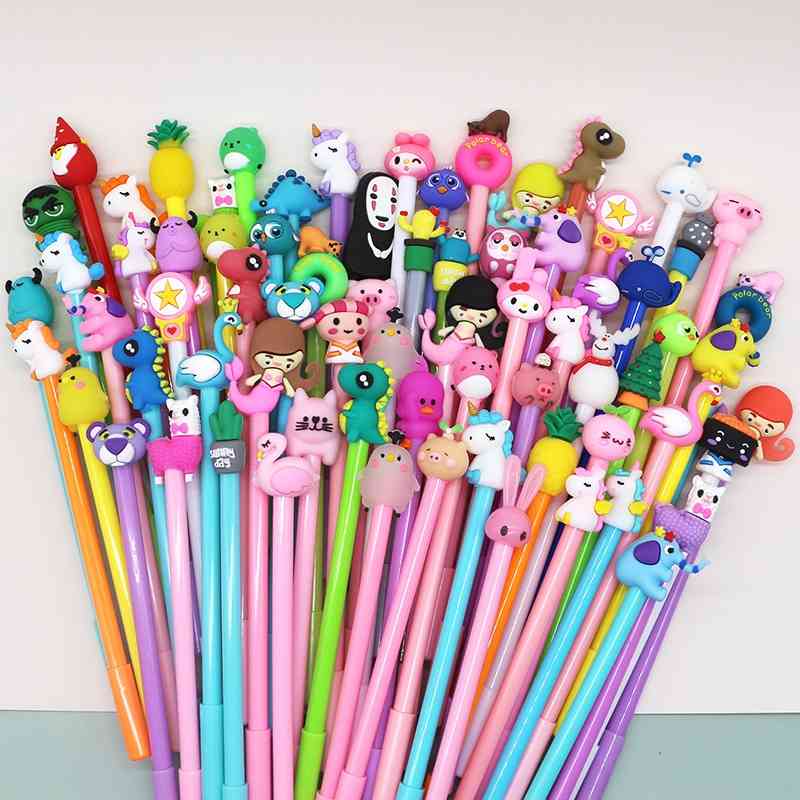 Cartoon neutral signature cute creative girl heart black pen student stationery gifts, Blue;orange
Cartoon neutral signature cute creative girl heart black pen student stationery gifts, Blue;orange