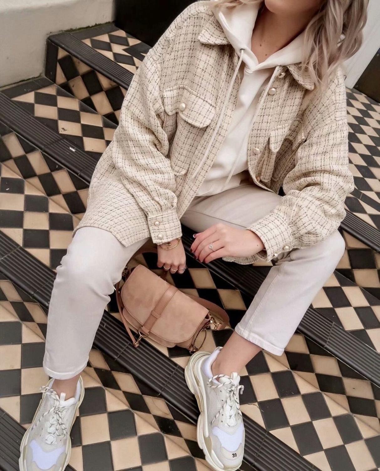 Women Blazer Jacket Office Lady Beige Plaid Jacket Single buttons long sleeve casual Long blazer tops Women Jackets mujer 210521