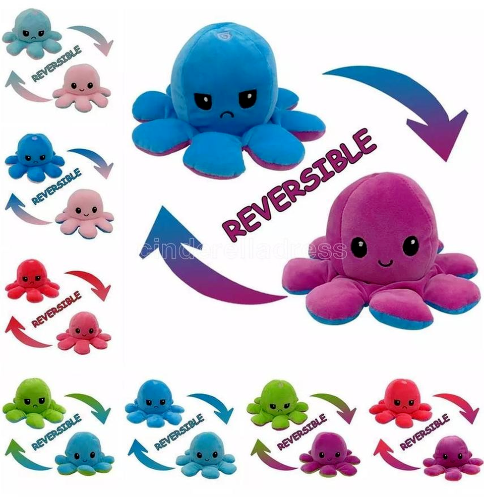 24 Hours Shipping Reversible Octopus Plush Toys Double-sided Flip Octopus Happy Sad Doll Squid Stuffed Doll For Kids Baby Gift Fast ship t3s
24 Hours Shipping Reversible Octopus Plush Toys Double-sided Flip Octopus Happy Sad Doll Squid Stuffed Doll For Kids Baby Gift Fast ship t3s