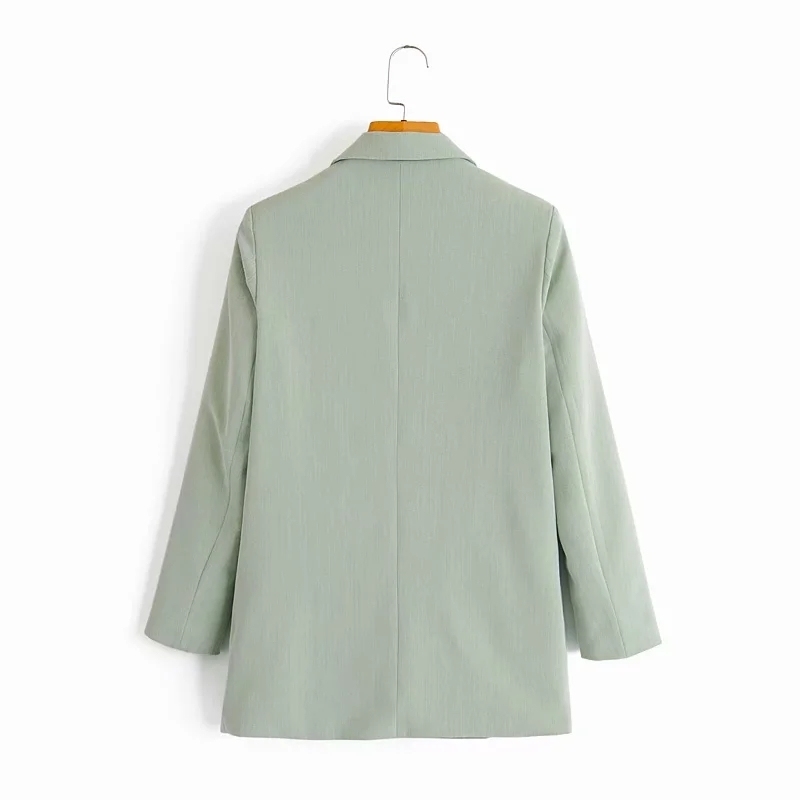 vintage women long suits autumn warm fashion ladies jackets casual female jacket pocket loose girls coats 210430