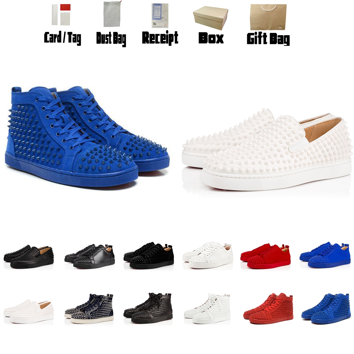 Boots Luxurys Designers Shoes Red Bottom Basketball Sneakers High Platform Men Women Low Running Trainers Skateboard Runner Black Tan Sports
Boots Luxurys Designers Shoes Red Bottom Basketball Sneakers High Platform Men Women Low Running Trainers Skateboard Runner Black Tan Sports