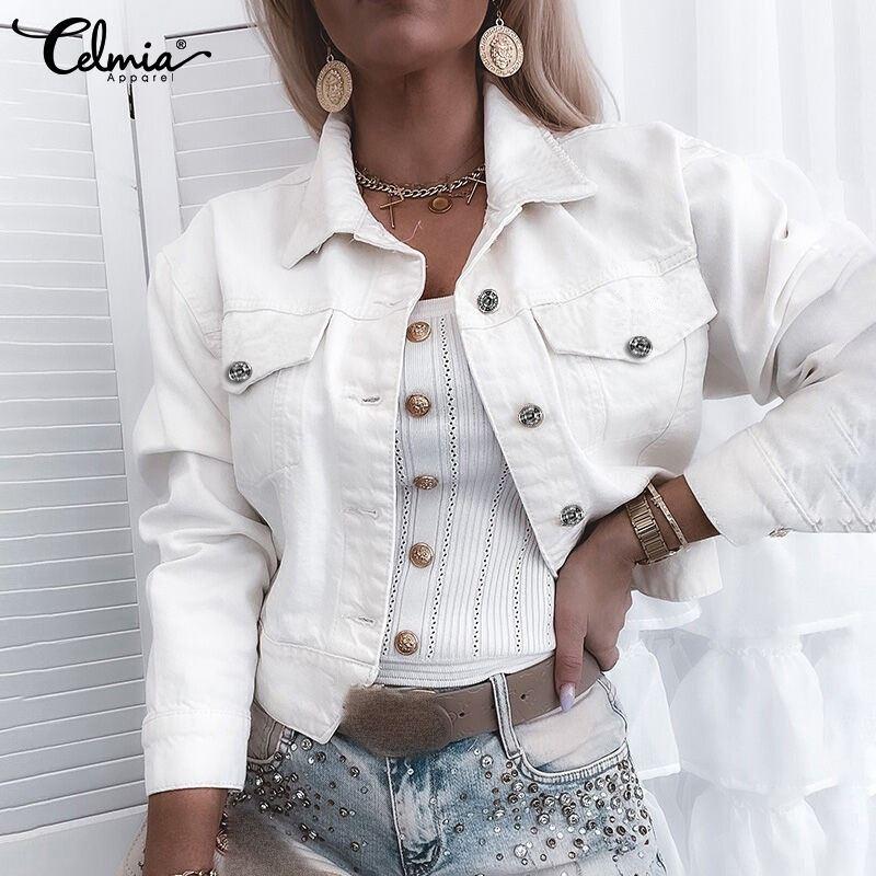 Women's Jackets 2021 Autumn Women Celmia Fashion Lapel Long Sleeve Short Coats Decorative Pocket Bottons Outwears Lightweight, Black;brown
Women's Jackets 2021 Autumn Women Celmia Fashion Lapel Long Sleeve Short Coats Decorative Pocket Bottons Outwears Lightweight, Black;brown