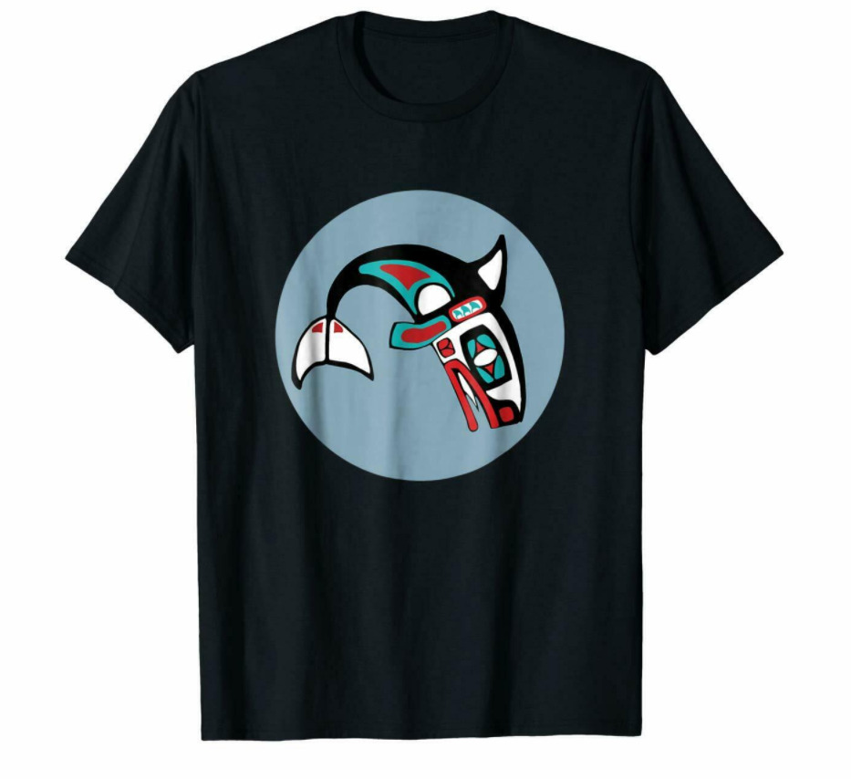R1 Haida Killer Whale Pacific Northwest Native Art Unisex Black T-Shirt S-6XL, White;black
R1 Haida Killer Whale Pacific Northwest Native Art Unisex Black T-Shirt S-6XL, White;black