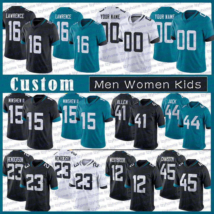 16 Trevor Lawrence 30 James Robinson Men Women Kids Custom Football Jerseys 23 CJ Henderson 41 Josh Allen 17 D.J. Chark 44 Myles Jack 32 Maurice Jones-Drew 82 Fred Taylor, My store(lzyhome)
16 Trevor Lawrence 30 James Robinson Men Women Kids Custom Football Jerseys 23 CJ Henderson 41 Josh Allen 17 D.J. Chark 44 Myles Jack 32 Maurice Jones-Drew 82 Fred Taylor, My store(lzyhome)
