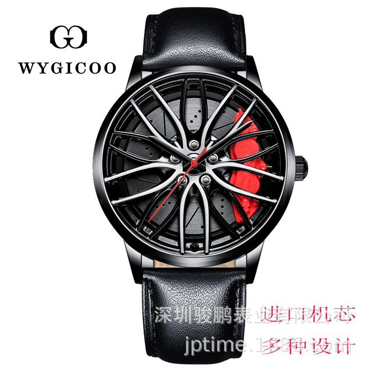 Dijik new quartz men's hanging explosions hollow car wheel non-mechanical watch wheel woo custom, Black
Dijik new quartz men's hanging explosions hollow car wheel non-mechanical watch wheel woo custom, Black