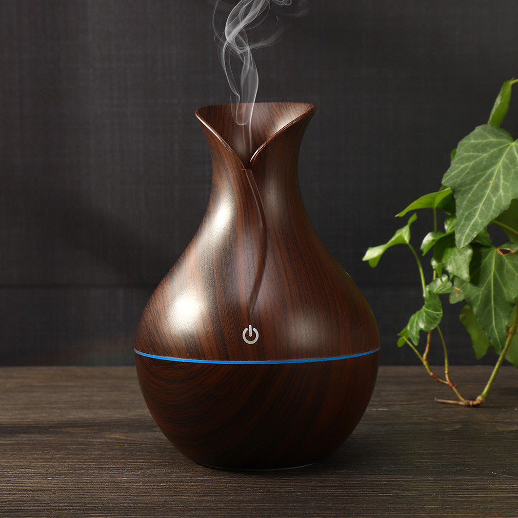 Creative Appearance USB LED Ultrasonic Aroma Humidifier Essential Oil Diffuser ABS PP Exquisite Aroma therapy Purifier