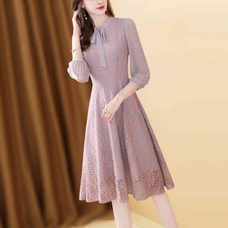 Women Summer Chiffon Dress Lace Up Hollow Out Bow Neck Fairy Dress Female A-Line Half Sleeve Draped Casual Dress For Women 210402, Black;gray
Women Summer Chiffon Dress Lace Up Hollow Out Bow Neck Fairy Dress Female A-Line Half Sleeve Draped Casual Dress For Women 210402, Black;gray
