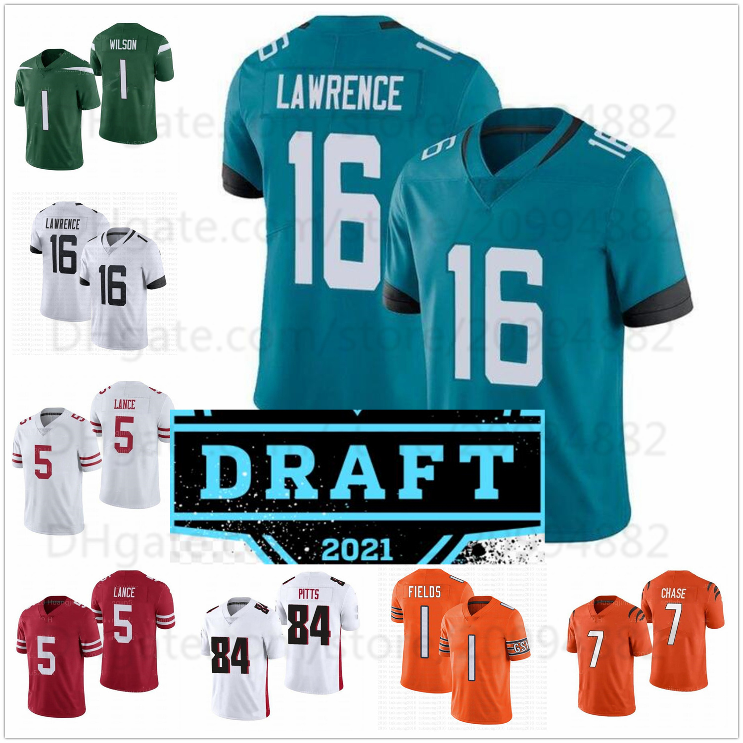 Zach Wilson Justin Fields Jersey Trevor Lawrence Trey Lance 8 Kyle Pitts Football Jerseys Black White Green Orange 2021 Draft, As pics
Zach Wilson Justin Fields Jersey Trevor Lawrence Trey Lance 8 Kyle Pitts Football Jerseys Black White Green Orange 2021 Draft, As pics