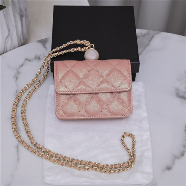 2022 Shiny caviar Pink Designer bag luxury handbag wallet Crossbody bags women's handbag Chain Handbag pearl decoration mini purse
2022 Shiny caviar Pink Designer bag luxury handbag wallet Crossbody bags women's handbag Chain Handbag pearl decoration mini purse