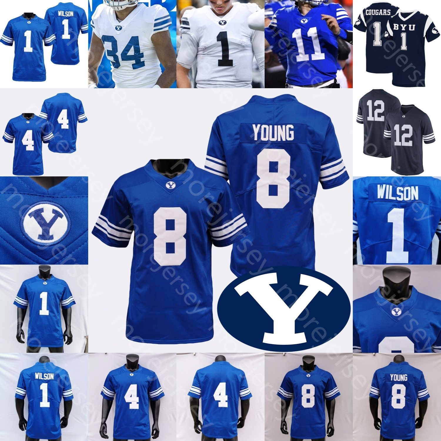 BYU Cougars Football Jersey NCAA College Zach Wilson Steve Young Lopini Katoa Tyler Allgeier Jaren Hall Neil Pau'u Ty Detmer Williams Sione Finau Bushman, Blue
BYU Cougars Football Jersey NCAA College Zach Wilson Steve Young Lopini Katoa Tyler Allgeier Jaren Hall Neil Pau'u Ty Detmer Williams Sione Finau Bushman, Blue