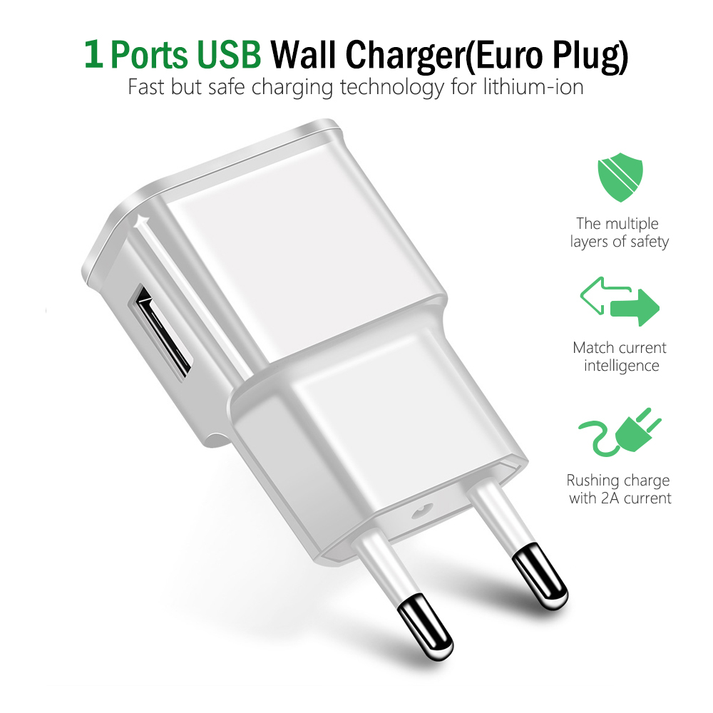 Cell Phone Chargers EU Plug wall charger Type c USB charging cable for Redmi 2 2A 2S 3 3S 4 4A 4X 5