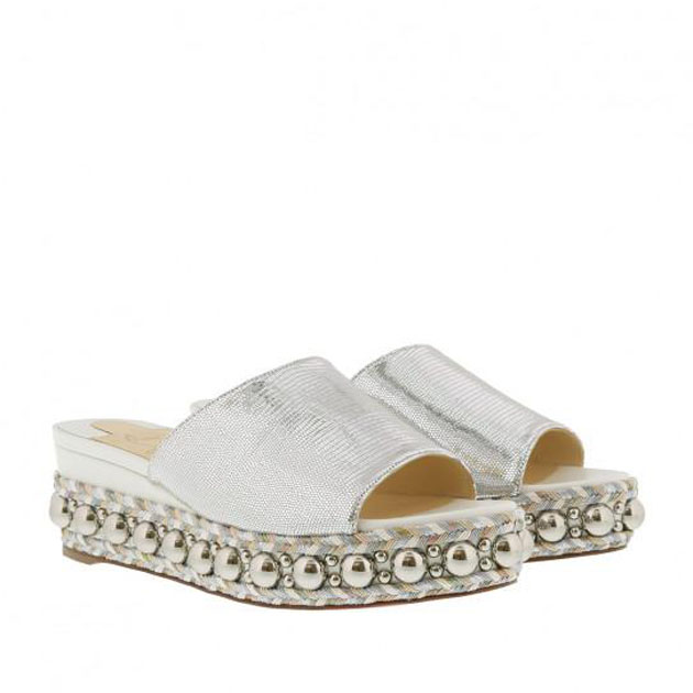 Summer Slippers Woman Sandals Silver Stud Wedge Slides Mules Sandal Platforms Wedges shoes red bottom rubber luxury lady party dress with box, Black
Summer Slippers Woman Sandals Silver Stud Wedge Slides Mules Sandal Platforms Wedges shoes red bottom rubber luxury lady party dress with box, Black