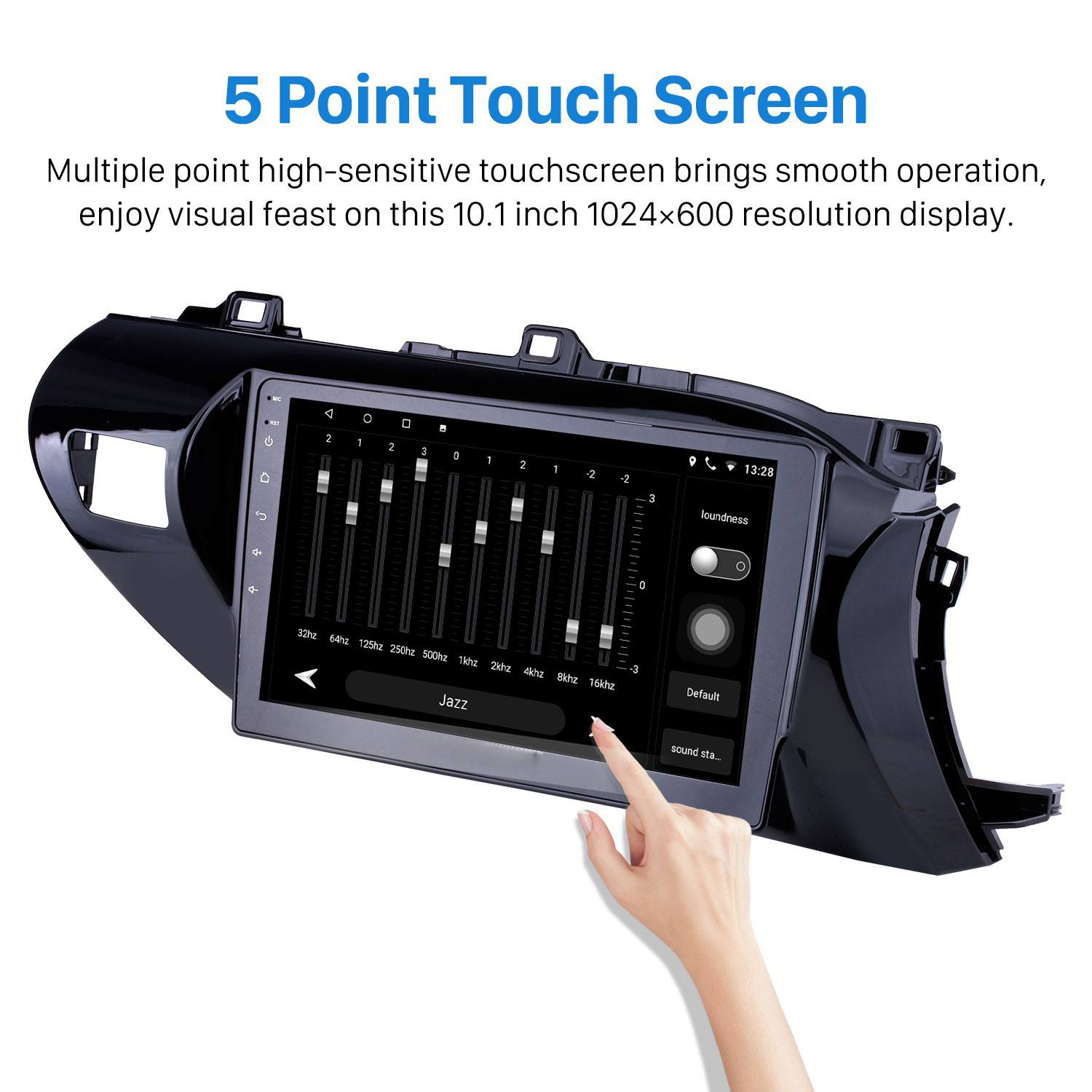 car dvd Head unit Radio Player for Toyota Hilux 2016-2018 RHD Steering Wheel Control HD Touchscreen 10.1 inch Android GPS Navi